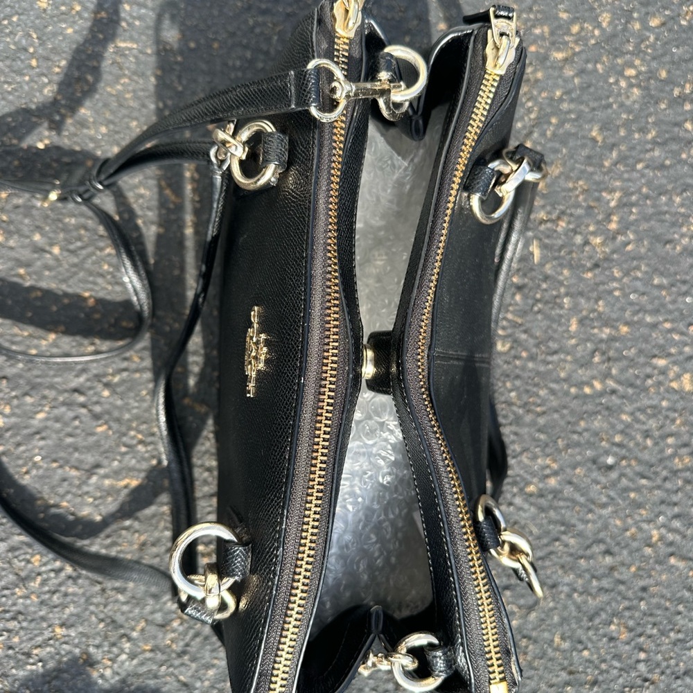 Coach Black Leather Crossbody Bag - Picture 2 of 7